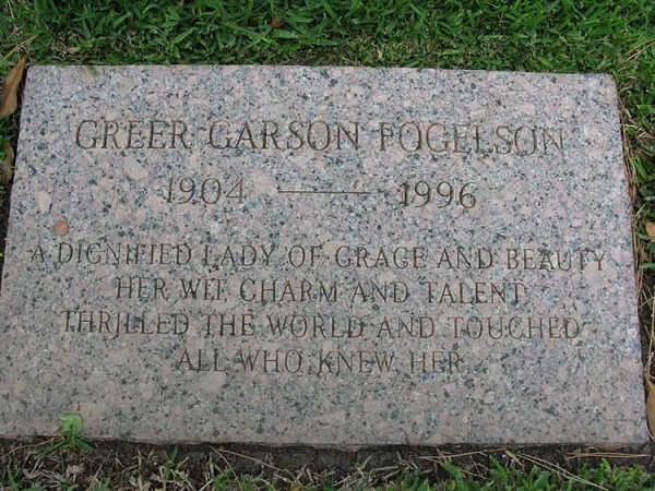 Greer Garson Grave.